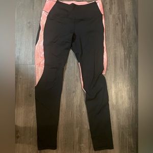 Hot pink and Black VS leggings